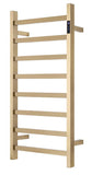 2023 Brushed Brass Gold stainless steel Heated Towel Rail rack Square AU 1000*450mm Timer