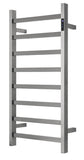 2023 Brushed Gunmetal stainless steel Heated Towel Rail rack Square AU 1000*450mm Timer