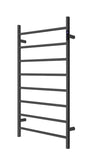 2023 Matte Black stainless steel Heated Towel Rail rack Round AU 1000*620mm Timer