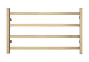 2023 Brushed Brass Gold stainless steel Heated Towel Rail rack Square AU 1000*620mm No Timer