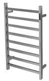 2023 Brushed Gunmetal stainless steel Heated Towel Rail rack Square AU 1000*620mm Timer