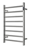 2023 Brushed Gunmetal stainless steel Heated Towel Rail rack Square AU 1000*620mm Timer