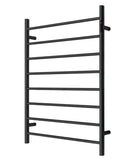 2023 Matte Black stainless steel Heated Towel Rail rack Round AU 1000*850mm Timer