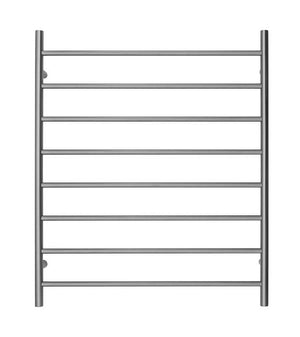 2023 Brushed Gunmetal stainless steel NON Heated Towel Rail rack Round AU 1000*850mm