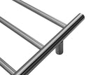 2023 Brushed Gunmetal stainless steel NON Heated Towel Rail rack Round AU 1000*850mm