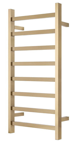 2023 Brushed Brass Gold stainless steel Heated Towel Rail rack Square AU 1000*850mm No Timer