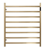 2023 Brushed Brass Gold stainless steel Heated Towel Rail rack Square AU 1000*850mm Timer