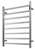 2023 Brushed Gunmetal stainless steel Heated Towel Rail rack Square AU 1000*850mm Timer