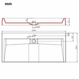 1000*460 mm 2021 new counter top artificial stone wash basin bathroom modern design