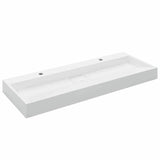 1200*460 mm Double Wall hung basin counter basin stone cast bathroom wash basin White