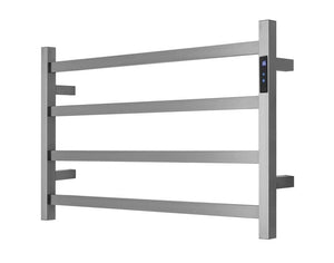 2023 Brushed Gunmetal stainless steel Heated Towel Rail rack Square AU 510*850mm Timer