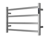 2023 Brushed Nickel stainless steel Heated Towel Rail rack Square AU 510*850mm Timer