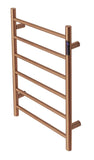 2023 Brushed Rose Gold Copper stainless steel Heated Towel Rail rack Round AU 650*450mm Timer