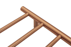 2023 Brushed Rose Gold Copper stainless steel Heated Towel Rail rack Round AU 650*620mm Timer