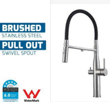 2023 Matte Black Pull out Kitchen tap stainless steel 3 way Pure Filter Water PVD plated