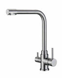 2023 Brushed Gold 3 Way Pure drinking filter Kitchen tap stainless steel PVD plated