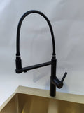 2023 Matte Black Brushed Gold Chrome Pull out Kitchen tap 3 way pure water PVD plated