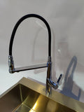 2023 Brushed Gold Matte Black Chrome Pull out Kitchen tap 3 way pure water PVD plated