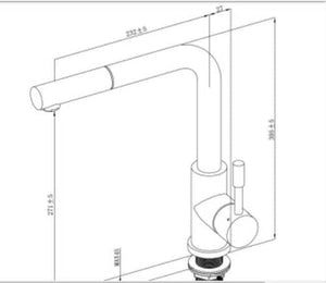 2023 Matte Black L shape pull out with spray function spring kitchen mixer tap faucet Stainless steel Made PVD plated