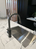 2023 Matte Black Pull out Kitchen tap Solid stainless steel PVD plated