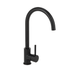 2023 Matte Black Goose neck Swivel Kitchen tap stainless steel PVD plated