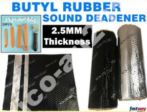 20% THICKER 2M - 8M Butyl Sound Deadener Roll  Sound Proofing vs dynamat pingjing