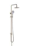 2023 Brushed Brass Gold Stainless Steel 304 made shower set with diverter 200 mm head sprayer hand held head