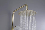 2023 Brushed Brass Gold Stainless Steel 304 made shower set with diverter 200 mm head sprayer hand held head