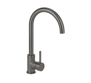 2023 Brushed Gunmetal Goose neck Swivel Kitchen tap stainless steel PVD plated