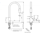 2023 Brushed Gunmetal pull out with spray function spring kitchen mixer tap faucet Stainless steel Made PVD plated