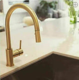 2023 Brushed Gunmetal pull out with spray function spring kitchen mixer tap faucet Stainless steel Made PVD plated