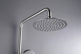 2023 Brushed Gunmetal Solid Stainless Steel 304 made shower set w diverter 200 mm head sprayer hand held head