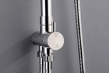 2023 Brushed Gunmetal Solid Stainless Steel 304 made shower set w diverter 200 mm head sprayer hand held head