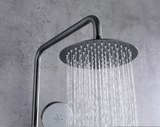 2023 Brushed Gunmetal Solid Stainless Steel 304 made shower set w diverter 200 mm head sprayer hand held head