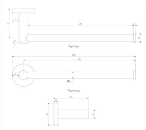 2024 Round New Toliet Roll Holder brushed copper hand towel holder