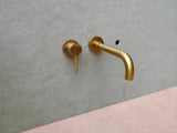 2023 Deep Burnished Gold Brushed mixer WELS WaterMark  round taps wall faucet basin