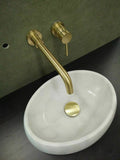 2023 Deep Burnished Gold Brushed mixer WELS WaterMark  round taps wall faucet basin