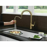 2023 Brushed Nickel Stainless steel pull out with spray function spring kitchen mixer tap faucet stainless steel made