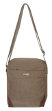 FIB Explorer Canvas Cross Body Travel Bag - Khaki