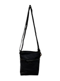 FIB Byron Cotton Canvas Sling Bag Shoulder Travel - Black