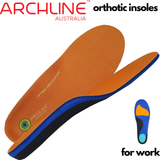 Archline Active Orthotics Full Length Arch Support Pain Relief Insoles - For Work - M (EU 40-42)