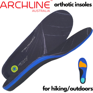 Archline Active Orthotics Full Length Arch Support Relief Insoles - For Hiking & Outdoors - XL (EU 45-46)