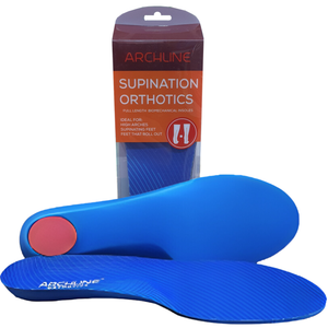 Archline Supination Orthotic Insoles - Full Length (Unisex) Plantar Fasciitis High Arch - Euro 38