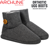 Archline Orthotic UGG Boots Slippers Arch Support Warm Orthopedic Shoes - Grey - EUR 40 (Women's US 9/Men's US 7)