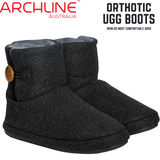 Archline Orthotic UGG Boots Slippers Arch Support Warm Orthopedic Shoes - Charcoal - EUR 36 (Women's US 5/Men's US 3)