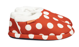 ARCHLINE Orthotic Slippers CLOSED Back Scuffs Moccasins Pain Relief - Red Polka Dots - EUR 39 (Womens US 8)