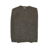 100% SHETLAND WOOL CREW Round Neck Knit JUMPER Pullover Mens Sweater Knitted - Charcoal (29) - 3XL