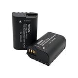 Hridz BLK22 Battery x2 with Dual charger for Panasonic DMW-BLK22 LUMIX DSLR