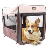 Pet Carrier Bag Soft Dog Crate Cage Kennel Tent House Foldable Portable Car Bed Grey 70*52*54CM