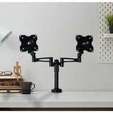 Two-Screen 10-25" Desk Monitor TV Plasma LED LCD Work Mount